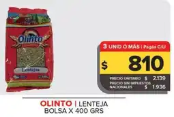 Carrefour Maxi Olinto lenteja bolsa oferta