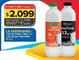 Carrefour Maxi La serenisima leche parc desc o lactosa/protein oferta