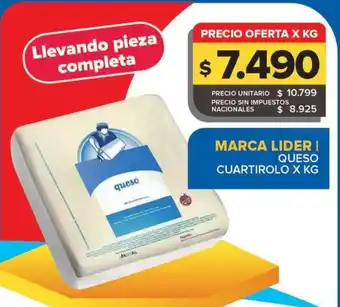 Carrefour Maxi Marca lider queso cuartirolo oferta