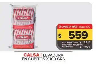 Carrefour Maxi Calsa levadura en cubitos oferta