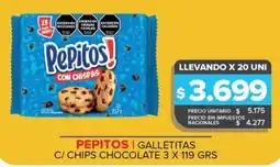 Carrefour Maxi Pepitos galletitas c/ chips chocolate oferta