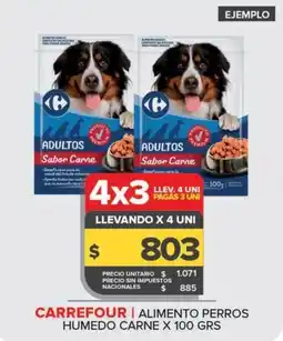 Carrefour Maxi Carrefour alimento perros humedo carne oferta