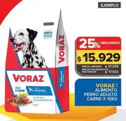 Carrefour Maxi Voraz alimento perro adulto carne oferta