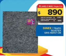 Carrefour Maxi Dinex trapo silvetex gris oferta