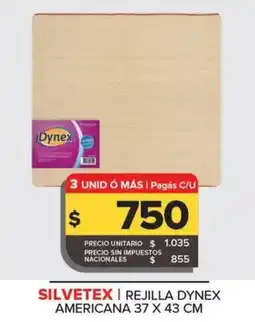 Carrefour Maxi Silvetex rejilla dynex americana oferta