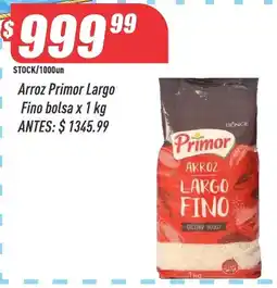 Supermercados Comodin Primor arroz largo fino oferta