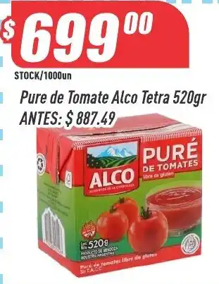 Supermercados Comodin Alco pure de tomate oferta