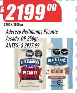 Supermercados Comodin Hellmanns aderezo picante / asado oferta