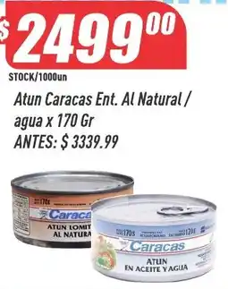 Supermercados Comodin Caracas atun ent. al natural / agua oferta