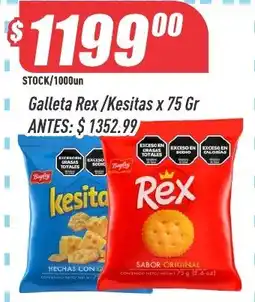 Supermercados Comodin Galleta Rex /Kesitas x 75 Gr oferta