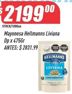 Supermercados Comodin Hellmanns mayonesa liviana oferta