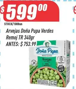 Supermercados Comodin Doña Pupa arvejas oferta