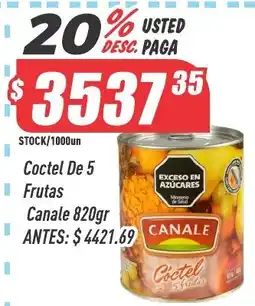 Supermercados Comodin Canale coctel de 5 frutas oferta