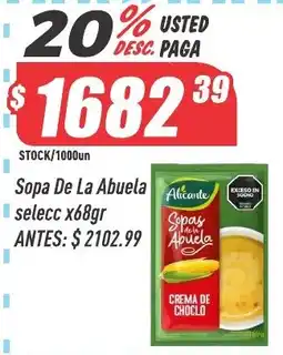 Supermercados Comodin Alicante sopa de la abuela selecc oferta