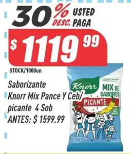 Supermercados Comodin Knorr saborizante mix pance y ceb picante oferta