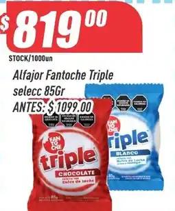 Supermercados Comodin Alfajor Fantoche Triple oferta
