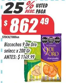 Supermercados Comodin 9 de oro bizcochos oferta