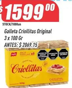 Supermercados Comodin Bogly galleta criollitas original oferta