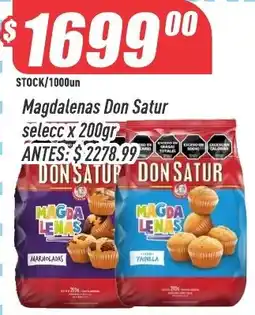 Supermercados Comodin Don satur magdalenas oferta