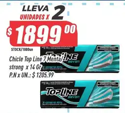 Supermercados Comodin Topline chicle 7 mental strong oferta