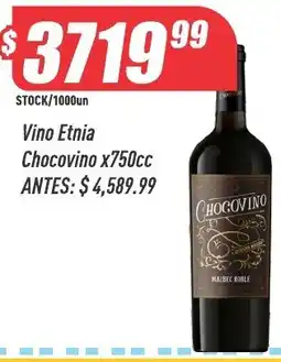 Supermercados Comodin Chocovino vino etnia oferta