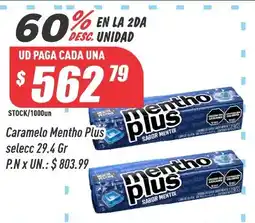 Supermercados Comodin Mentho plus caramelo menthol oferta