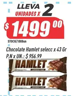 Supermercados Comodin Hamlet chocolate selecc oferta