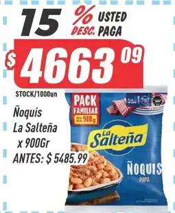 Supermercados Comodin La salteña ñoquis oferta