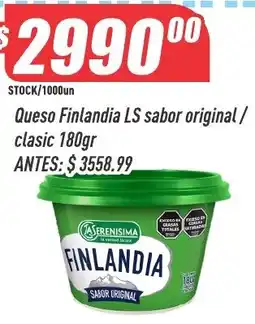 Supermercados Comodin Finlandia queso ls sabor original oferta