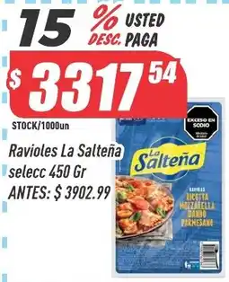 Supermercados Comodin La saltena ravioles selecc oferta