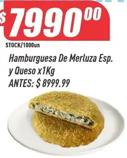 Supermercados Comodin Hamburguesa De Merluza Esp. y Queso oferta