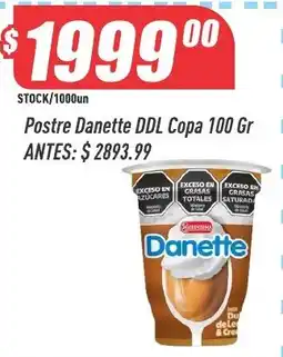 Supermercados Comodin Danette postre DDL copa oferta