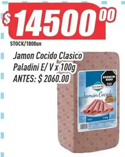 Supermercados Comodin Paladini jamon cocido clasico oferta