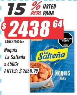 Supermercados Comodin La salteña ñoquis papa oferta