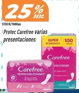 Supermercados Comodin Carefree proteccion compact oferta