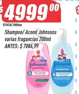 Supermercados Comodin Johnson's shampoo/ acondicionador varias fragancias oferta