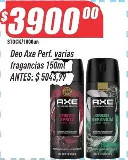Supermercados Comodin Axe deo perf. varias fragancias oferta