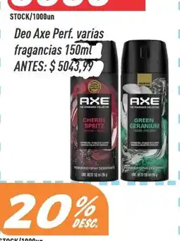 Supermercados Comodin Axe deo perf. varias fragancias oferta