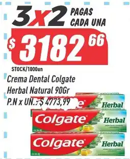 Supermercados Comodin Colgate crema dental herbal natural oferta