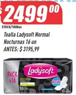 Supermercados Comodin Ladysoft toalla nocturna normal oferta