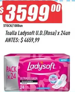 Supermercados Comodin Ladysoft toalla u.d. (rosa) oferta