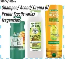 Supermercados Comodin Garnier Fructis shampoo / acondicionador / crema p/ peinar varias fragancias oferta