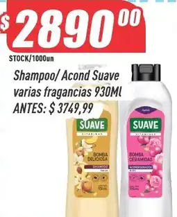 Supermercados Comodin Suave shampoo acond suave varias fragancias oferta
