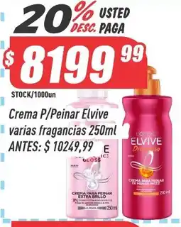 Supermercados Comodin Elvive crema p/peinar varias fragancias oferta