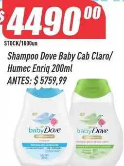 Supermercados Comodin Dove shampoo baby cab claro/humec enriq 200ml oferta