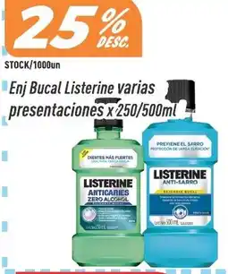 Supermercados Comodin Listerine enj bucal varias presentaciones oferta