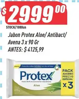 Supermercados Comodin Protex jabon aloe/antibact/avena oferta