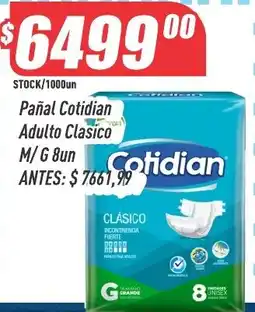 Supermercados Comodin Cotidian pañal adulto clasico oferta