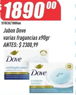 Supermercados Comodin Dove jabon varias fragancias oferta