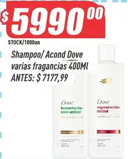 Supermercados Comodin Dove shampoo/ Acond Dove oferta